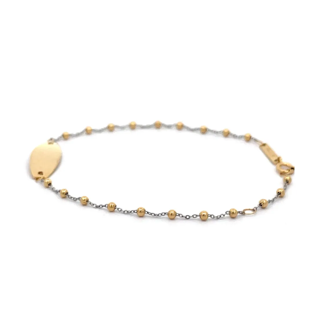 18ct Gold Identity Petite Childs Bracelet