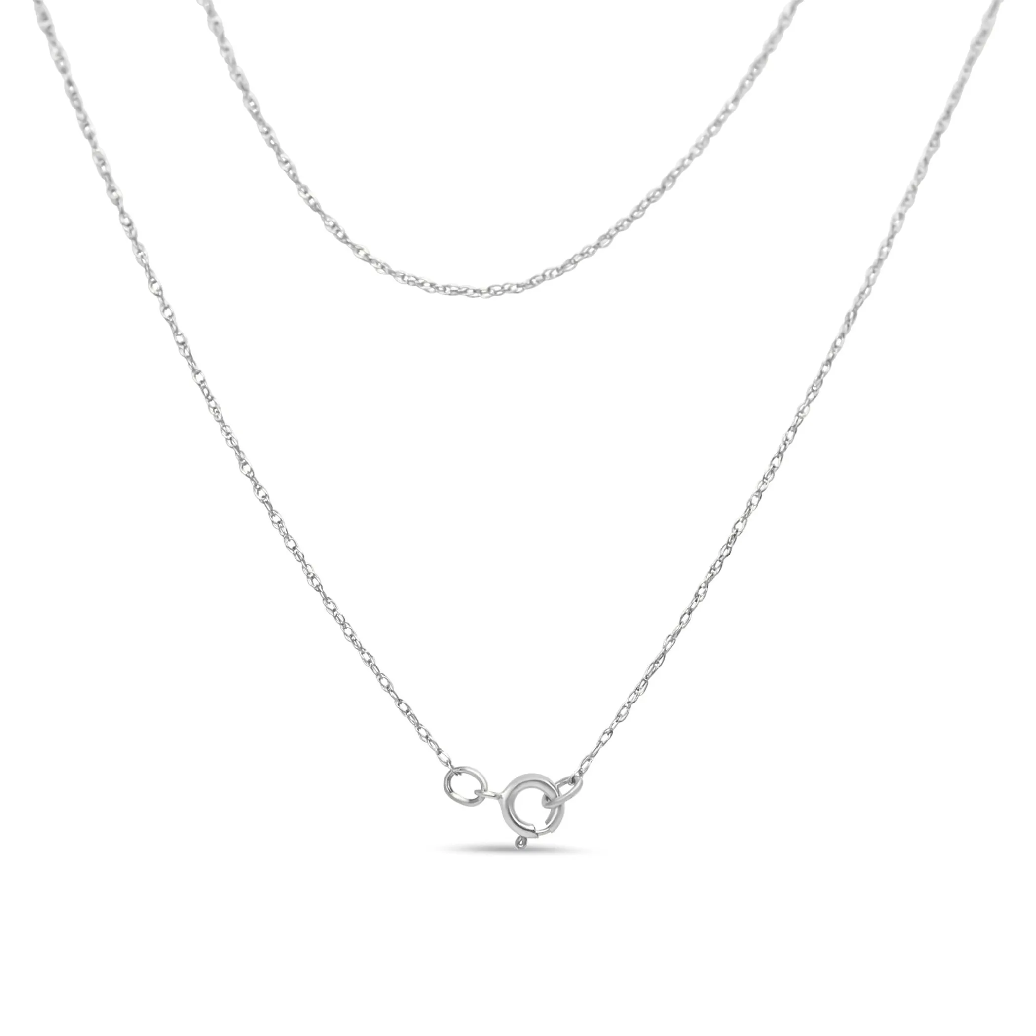 .925 Sterling-Silver 1/3 cttw Prong-Set Diamond Traditional Cross 18" Pendant Necklace (I-J Color, I3 Clarity)