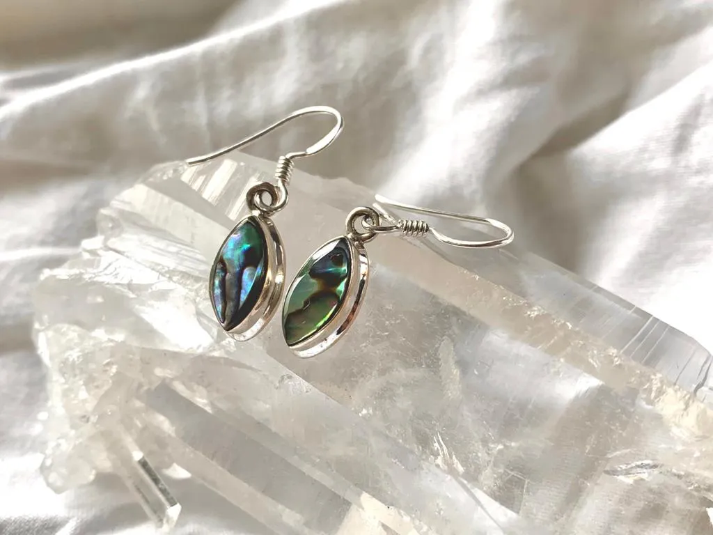 Abalone Shell Ari Earrings - Marquise