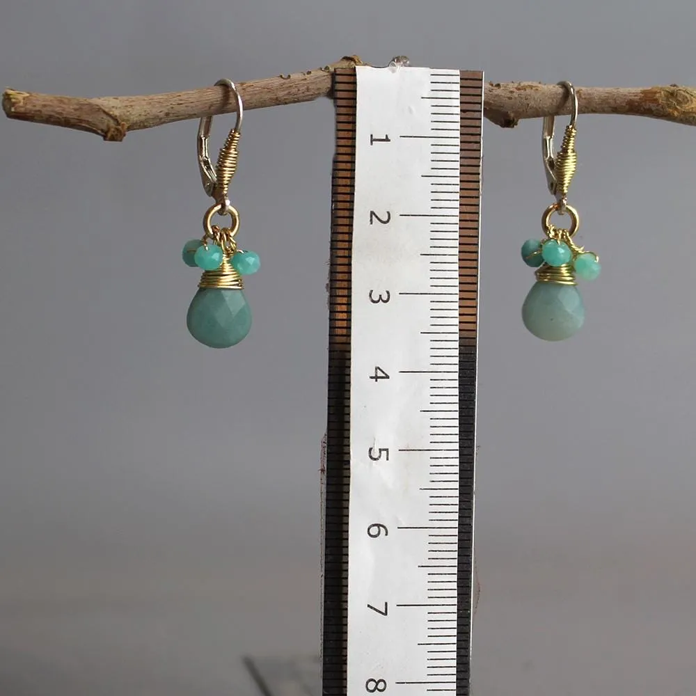 Amazonite Tal Earrings