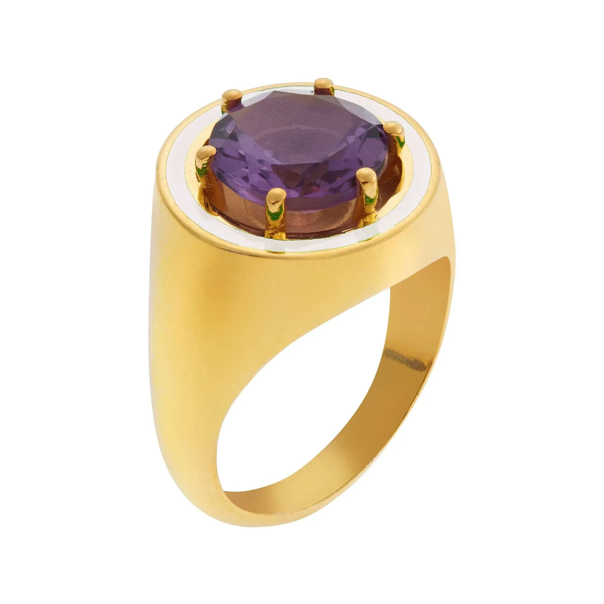 Amethyst Chevalier Ring