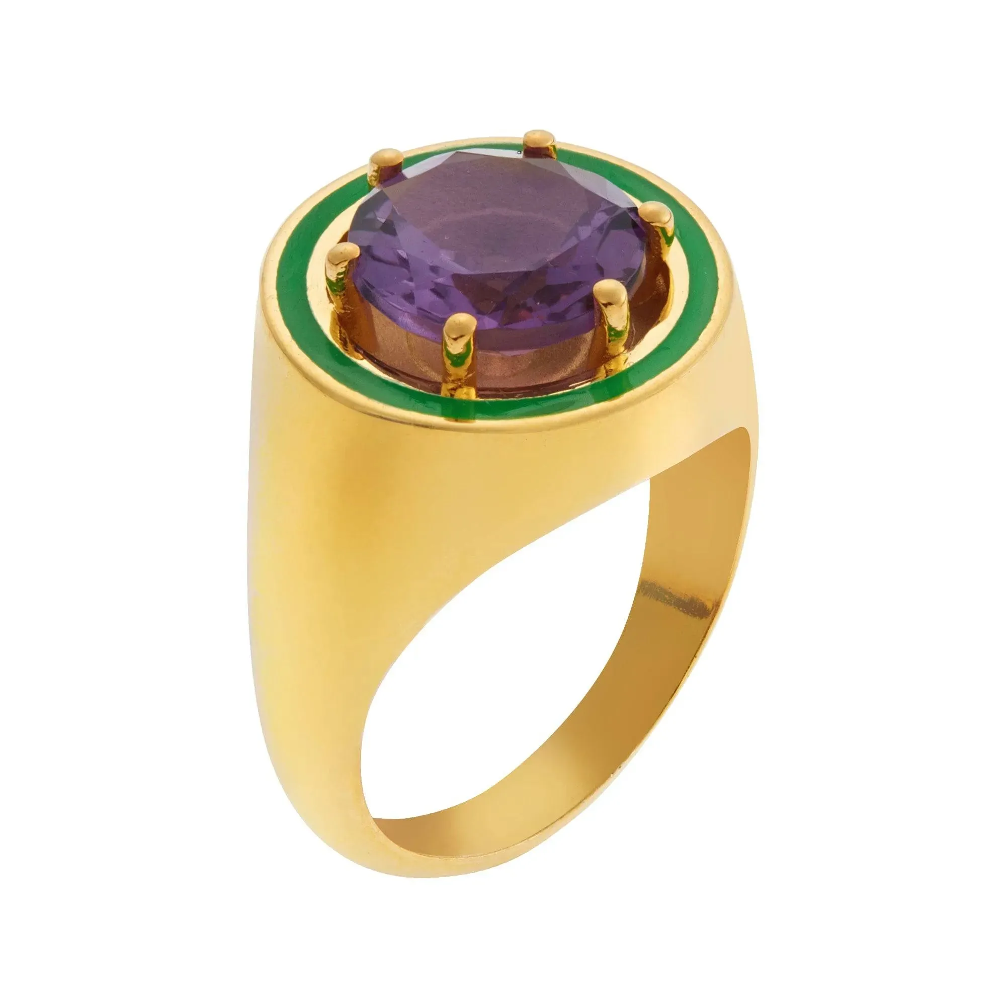 Amethyst Chevalier Ring