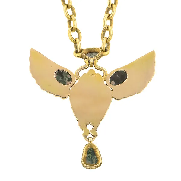 Art Deco Egyptian Revival Scarab Necklace