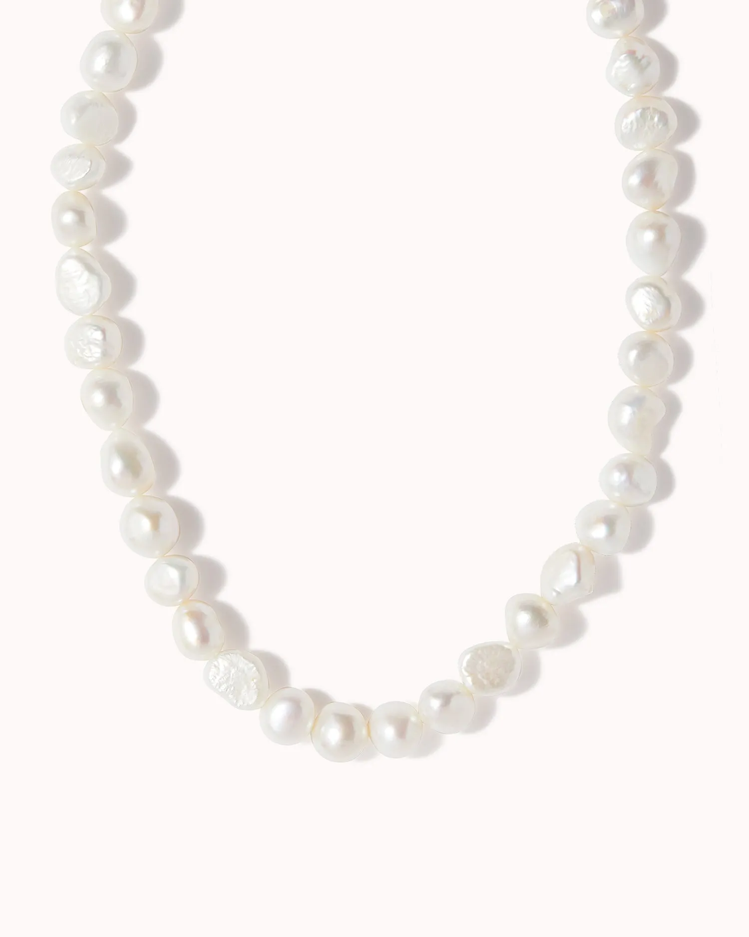 Baroque Pearl T-Bar Necklace