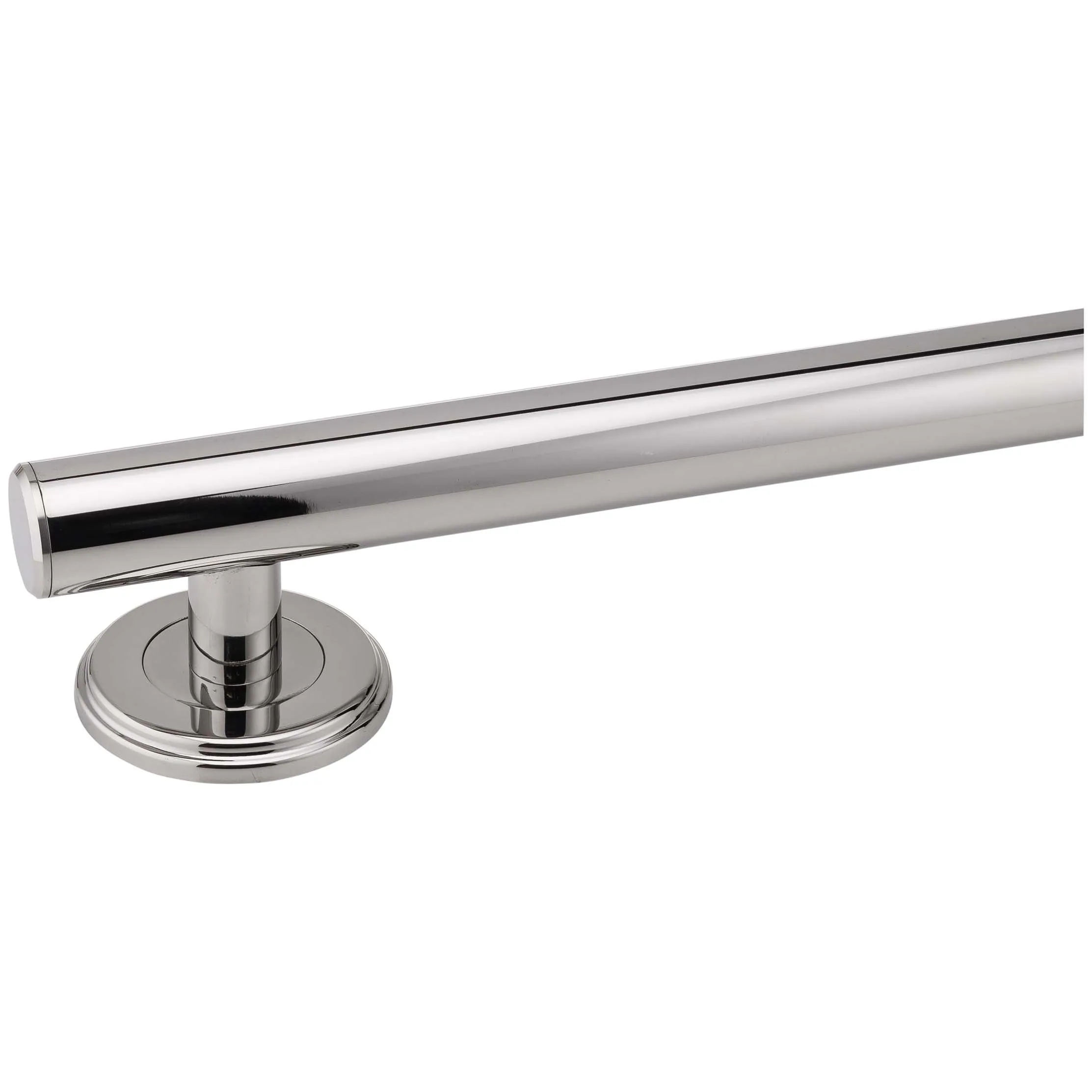 Bathroom Grab Bar, Contemporary, Round Escutcheon, 18 In. X 1 1/4 In.