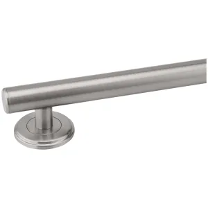 Bathroom Grab Bar, Contemporary, Round Escutcheon, 18 In. X 1 1/4 In.