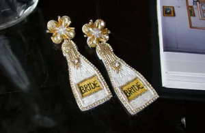 Beaded Bride Earrings | Special Bridal Jewelry & Bachelorette Accessories