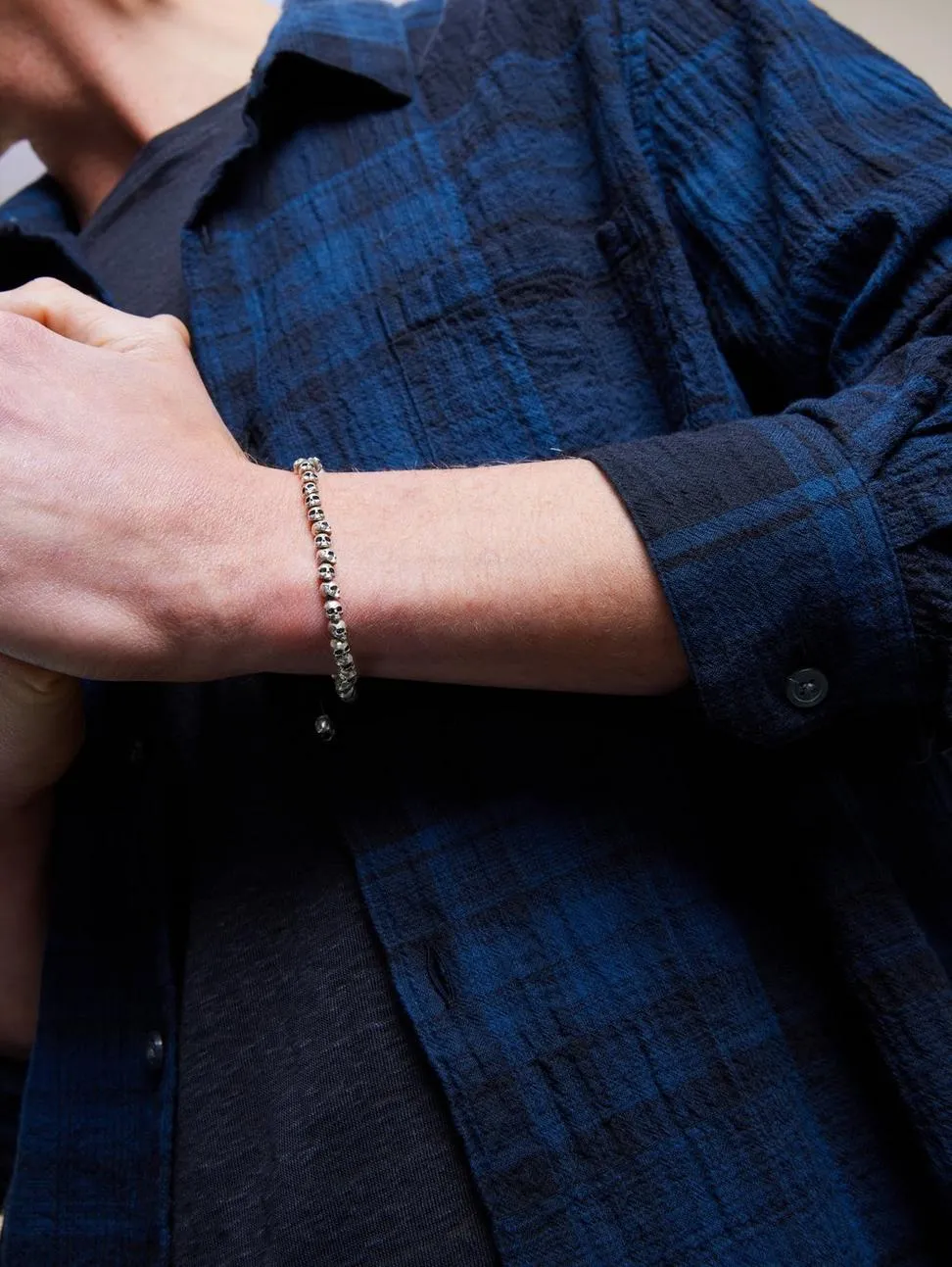 Beaded Skull Bracelet