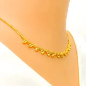 Beaded Unique Rope 22k Gold Set