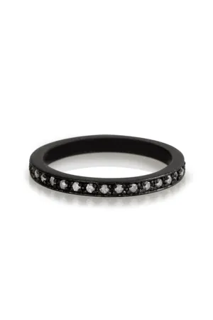 Black Diamond Band Ring