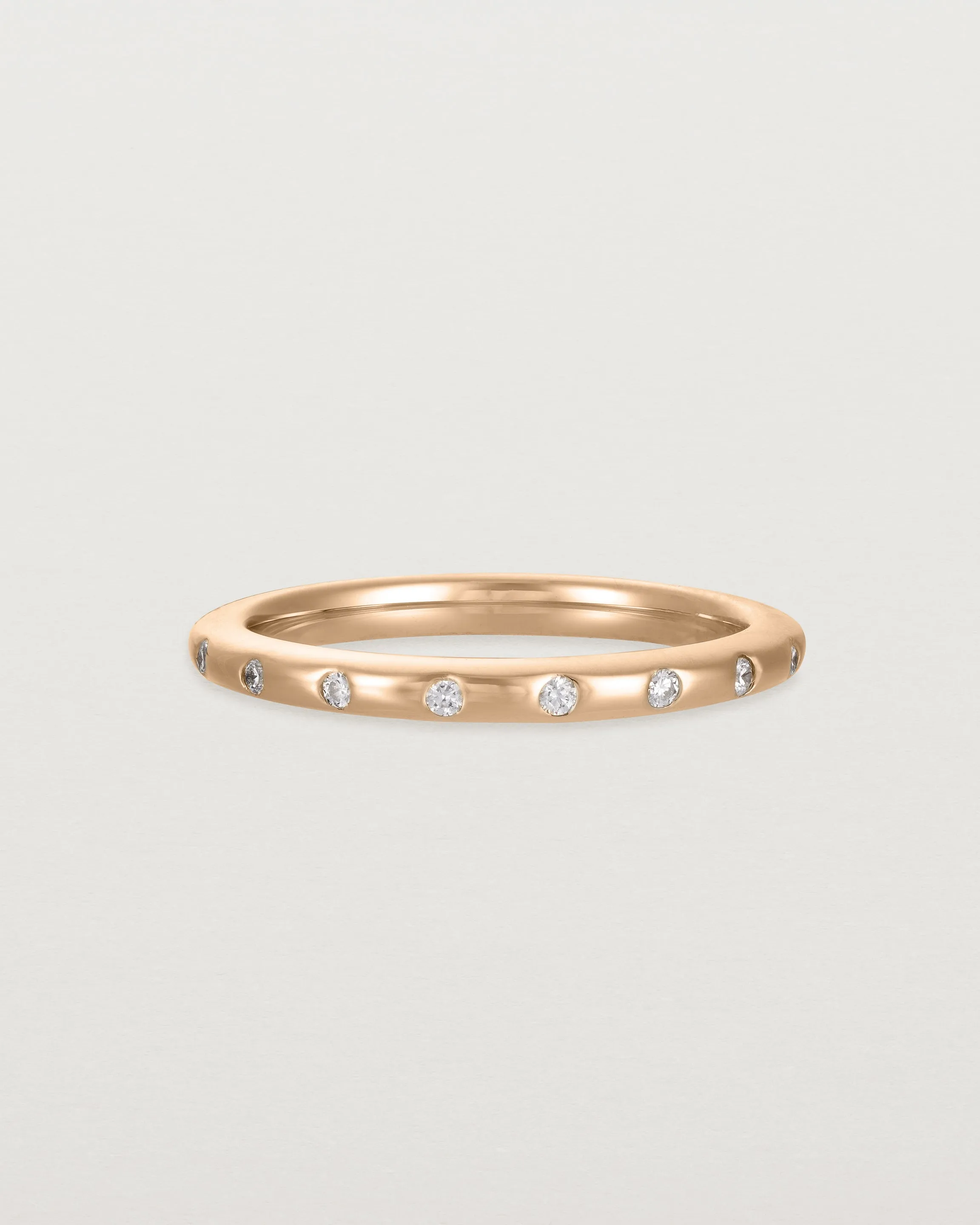 Bold Curve Ring | 2mm | Diamonds