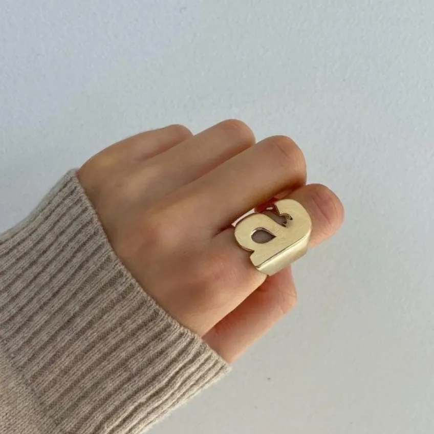 BOLD  INITIAL / LETTER RINGS