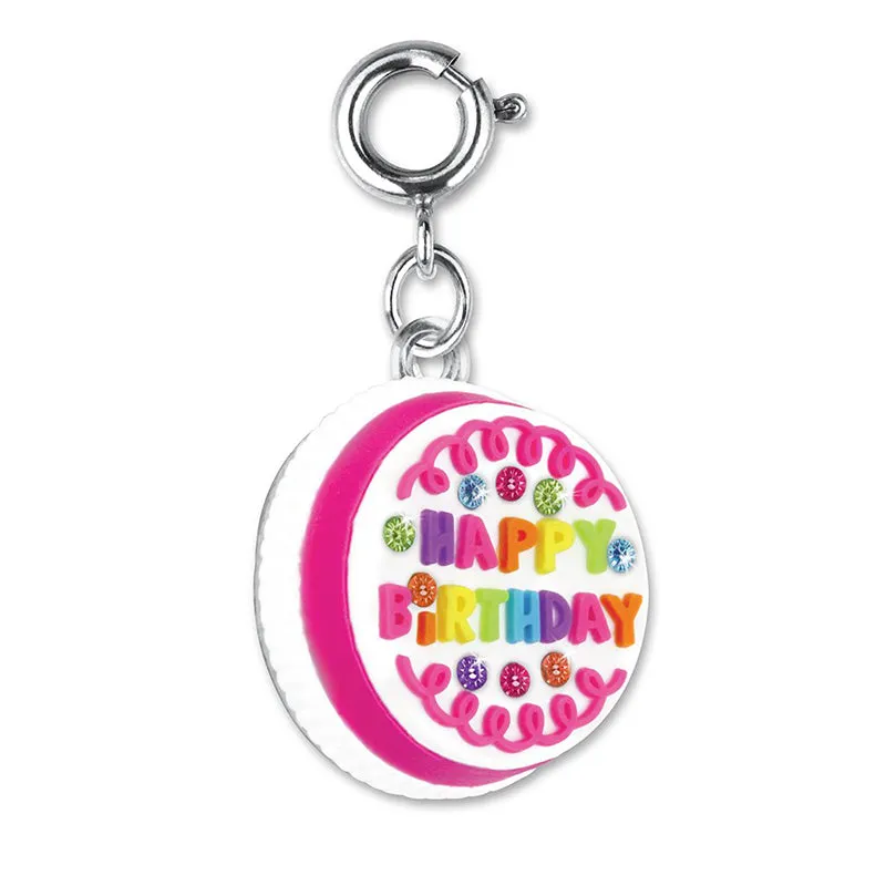 Charmit Happy Birthday Cake Charm - White