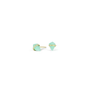 Chrysoprase Extra Small Kite Studs