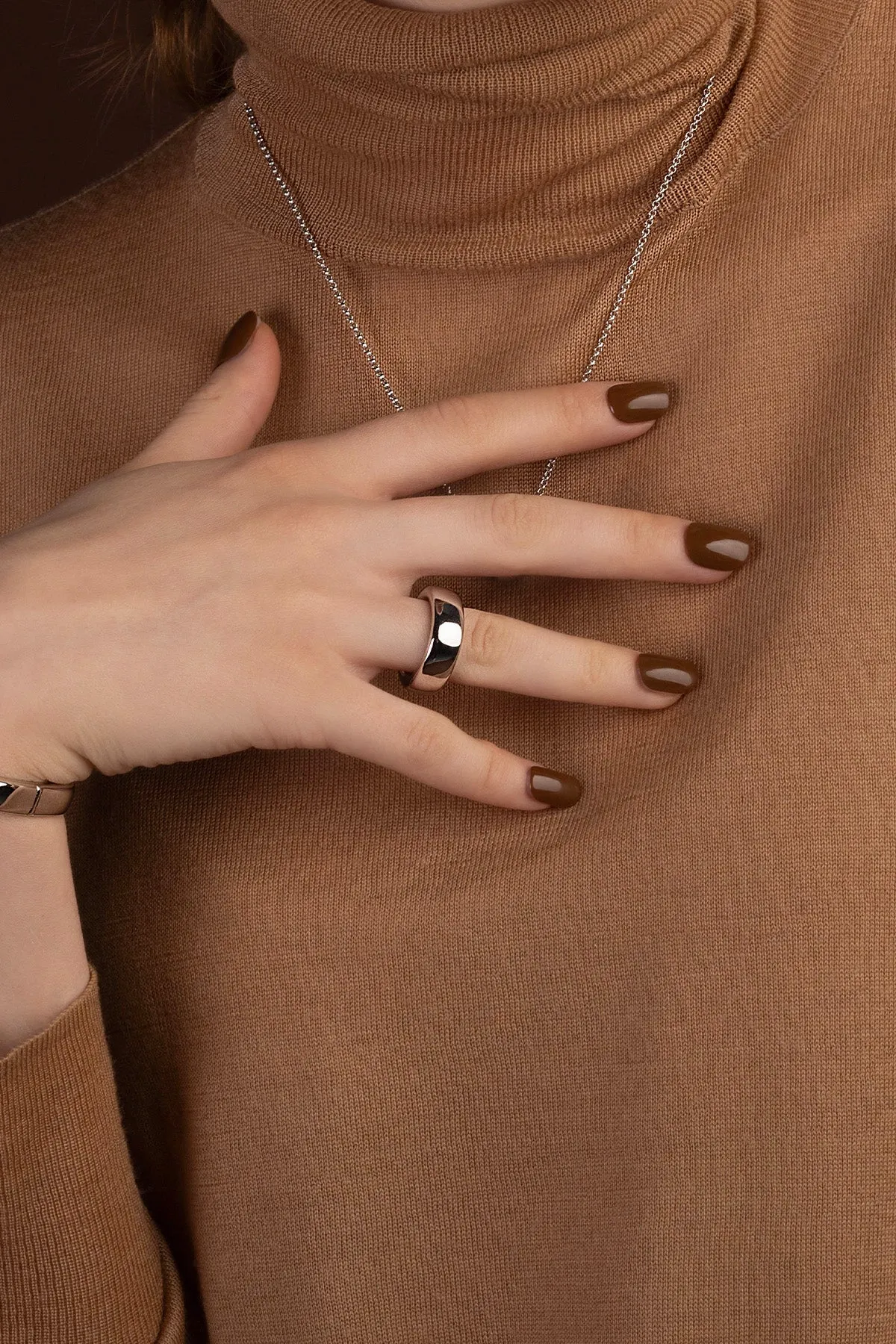 Chunky Silver Band Ring