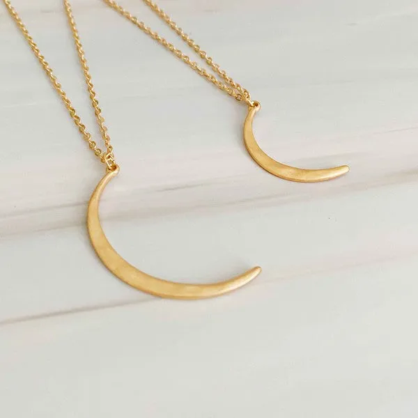 Crescent Duo Necklace Set Of 2