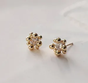 Crystal Bubbles Stud Earrings