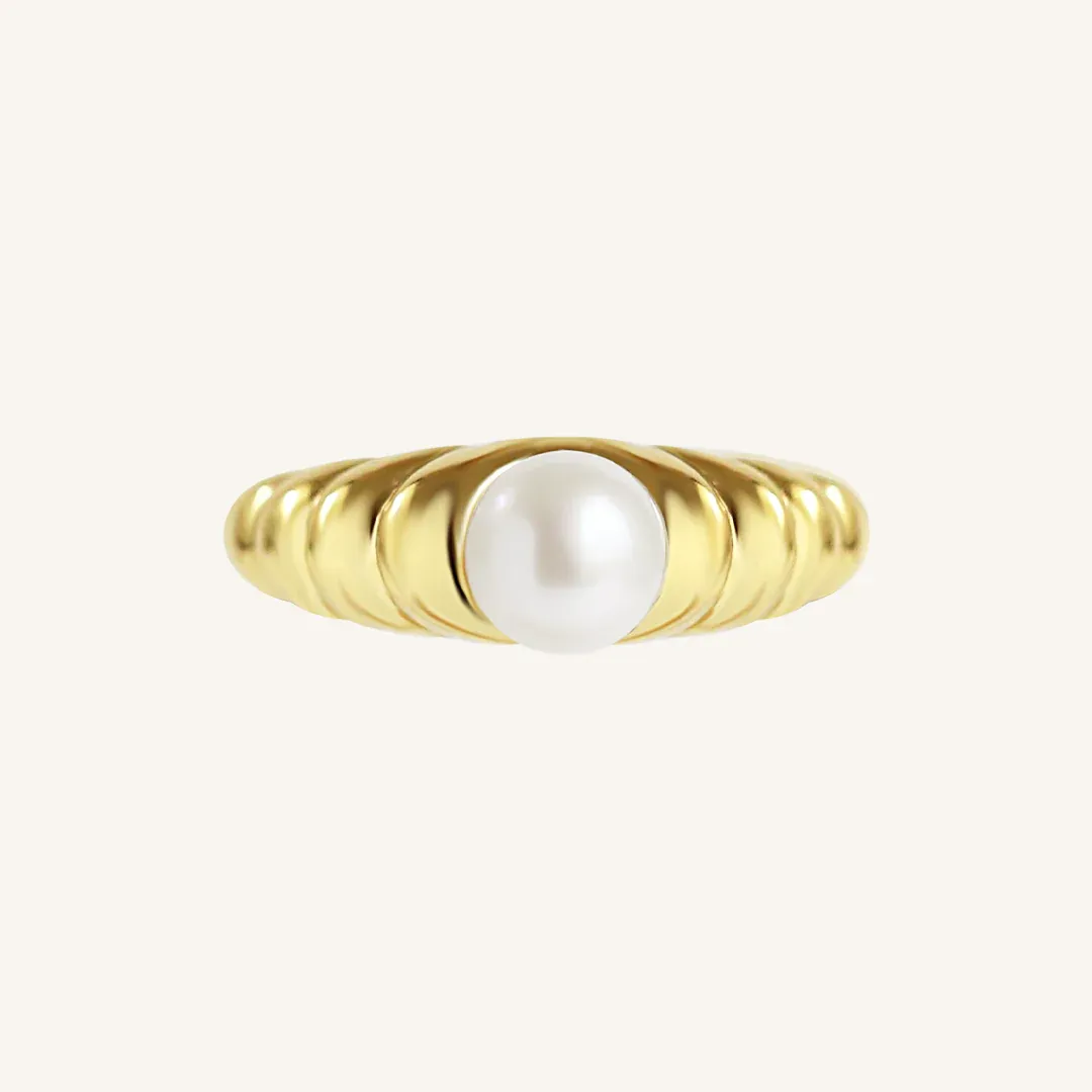 Deco Pearl Ring