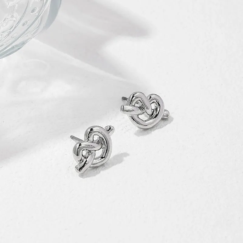 Delicate Hollow Design Alloy Earrings with Unique Three-Dimensional Detail