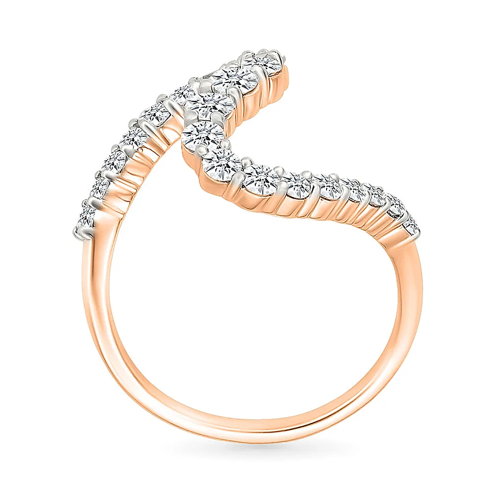 Diamond Wave Gold & Diamond Ring