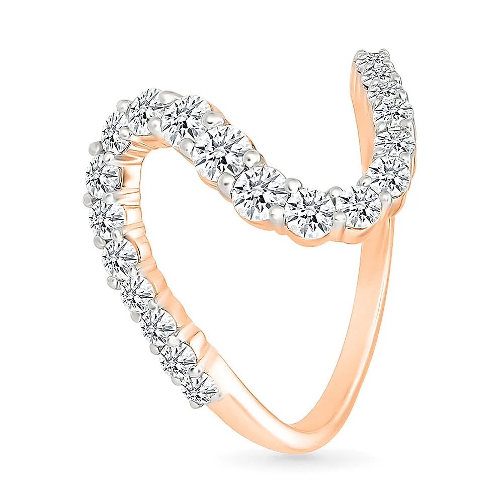 Diamond Wave Gold & Diamond Ring