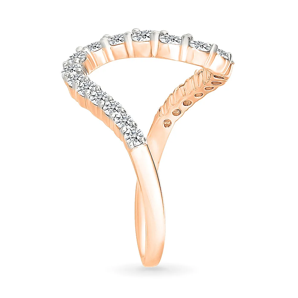 Diamond Wave Gold & Diamond Ring