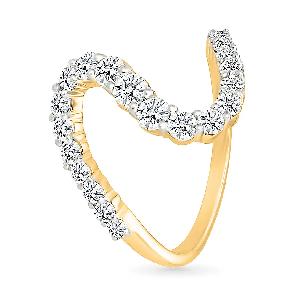 Diamond Wave Gold & Diamond Ring