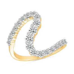 Diamond Wave Gold & Diamond Ring