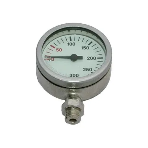 DIRZONE 52mm Naked Pressure Gauge - Nickel