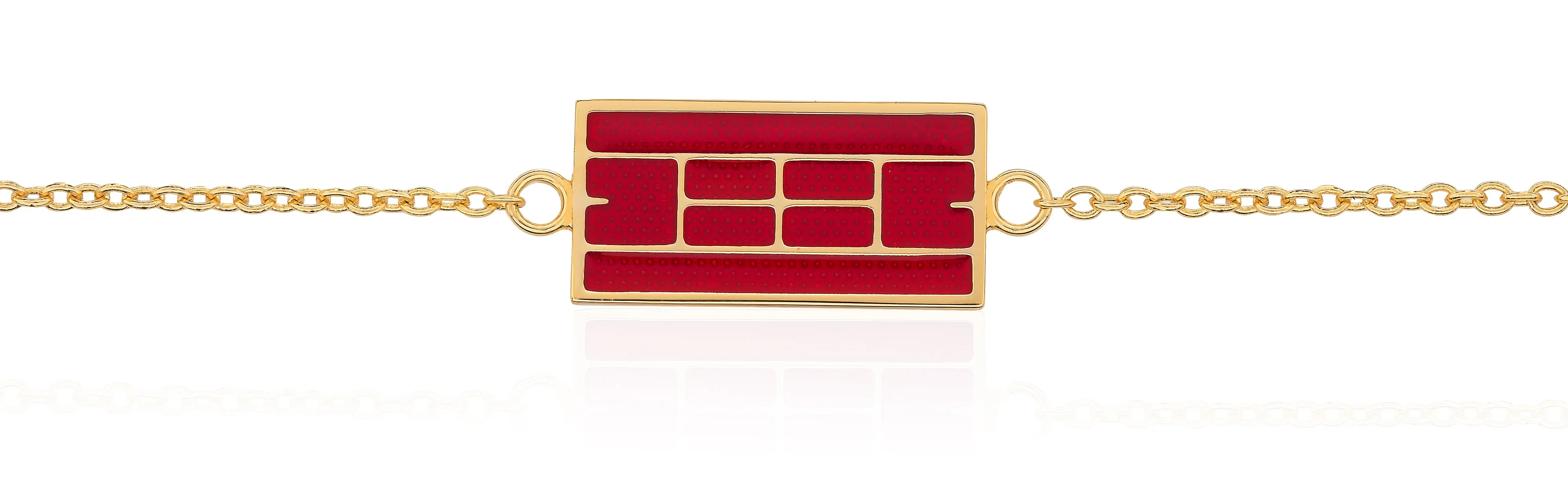 Enamel Tennis Court Bracelet