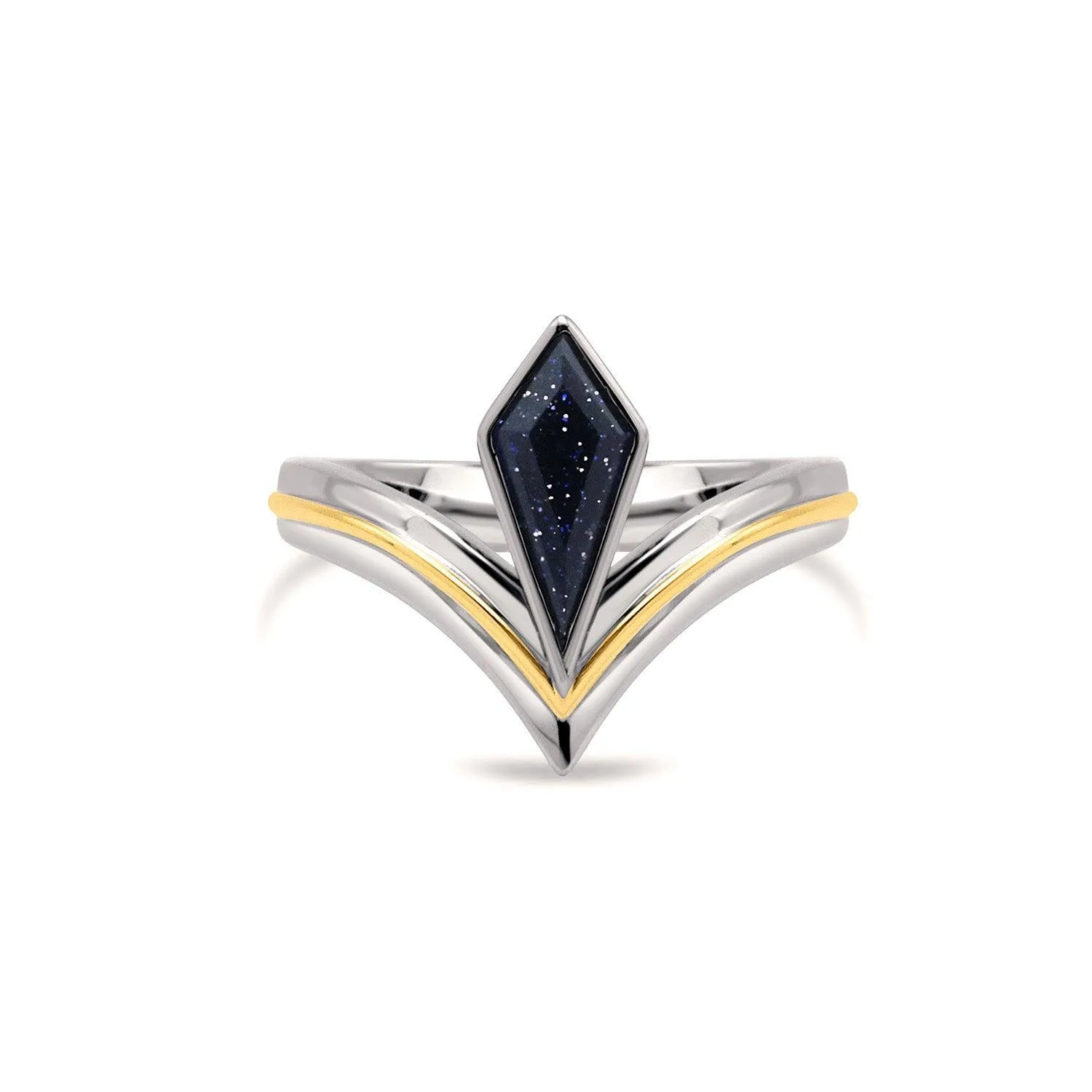 Estella Blue Sandstone Ring