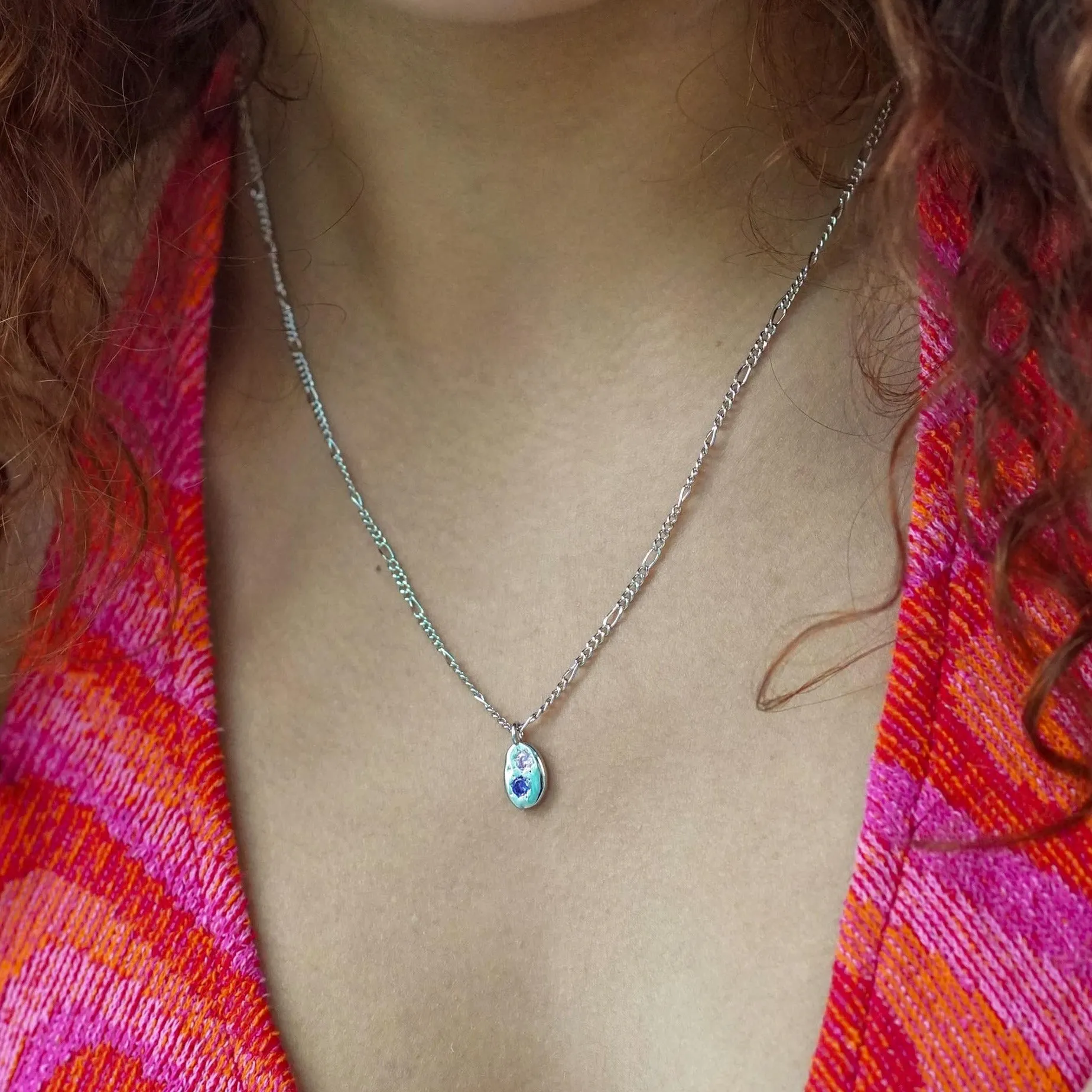 Gemstone Mini Pebble Necklace