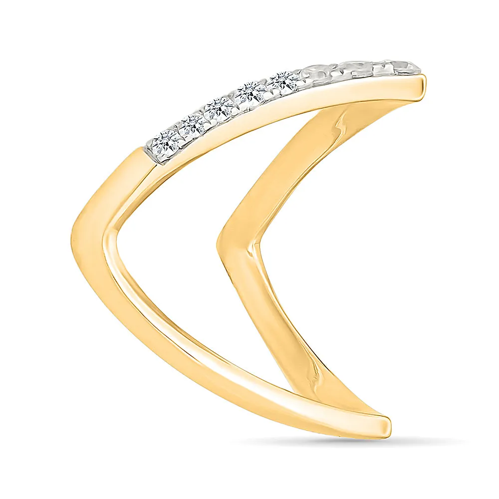 Glittering Diamond Vanki Ring