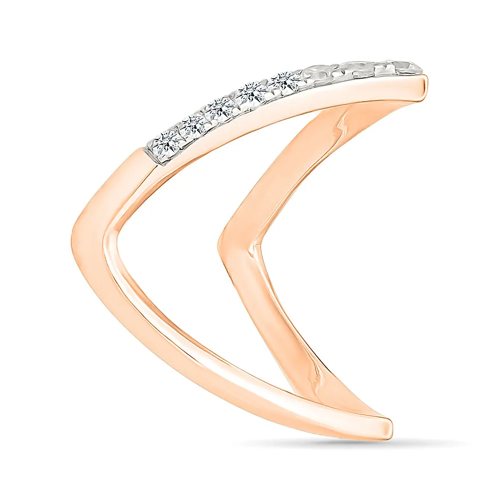 Glittering Diamond Vanki Ring