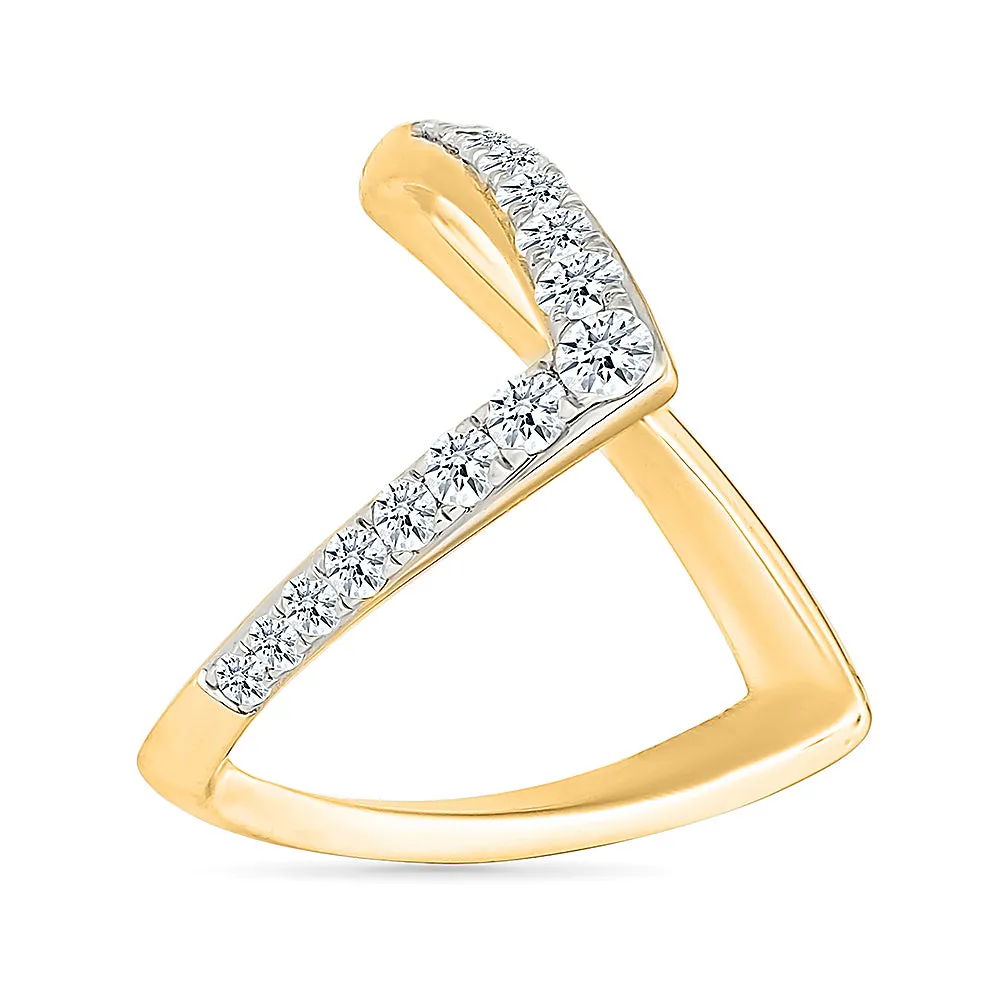 Glittering Diamond Vanki Ring