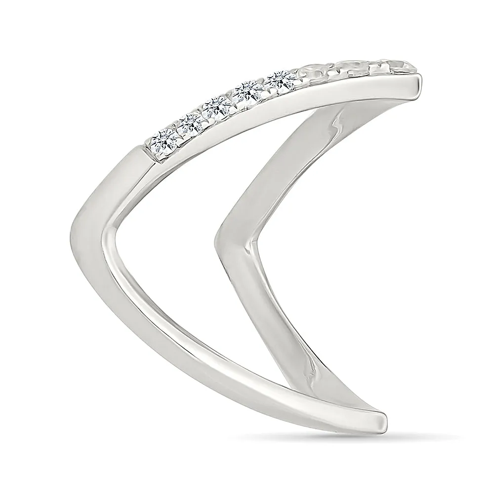 Glittering Diamond Vanki Ring