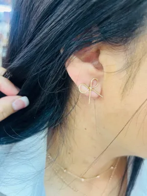 Gold Bow Earrings