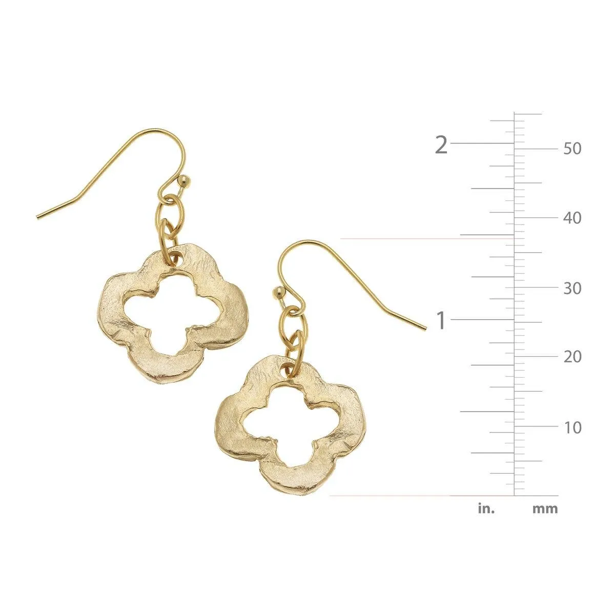 Gold Clover Earrings