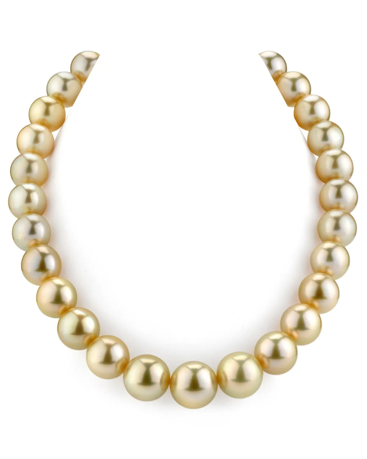 Golden South Sea Pearl Necklace, 14.0-16.0mm - AAAA Quality