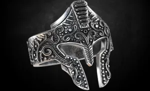 Greek Knight Helmet Ring