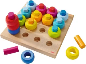 Haba Pegging Game Rainbow Whirls