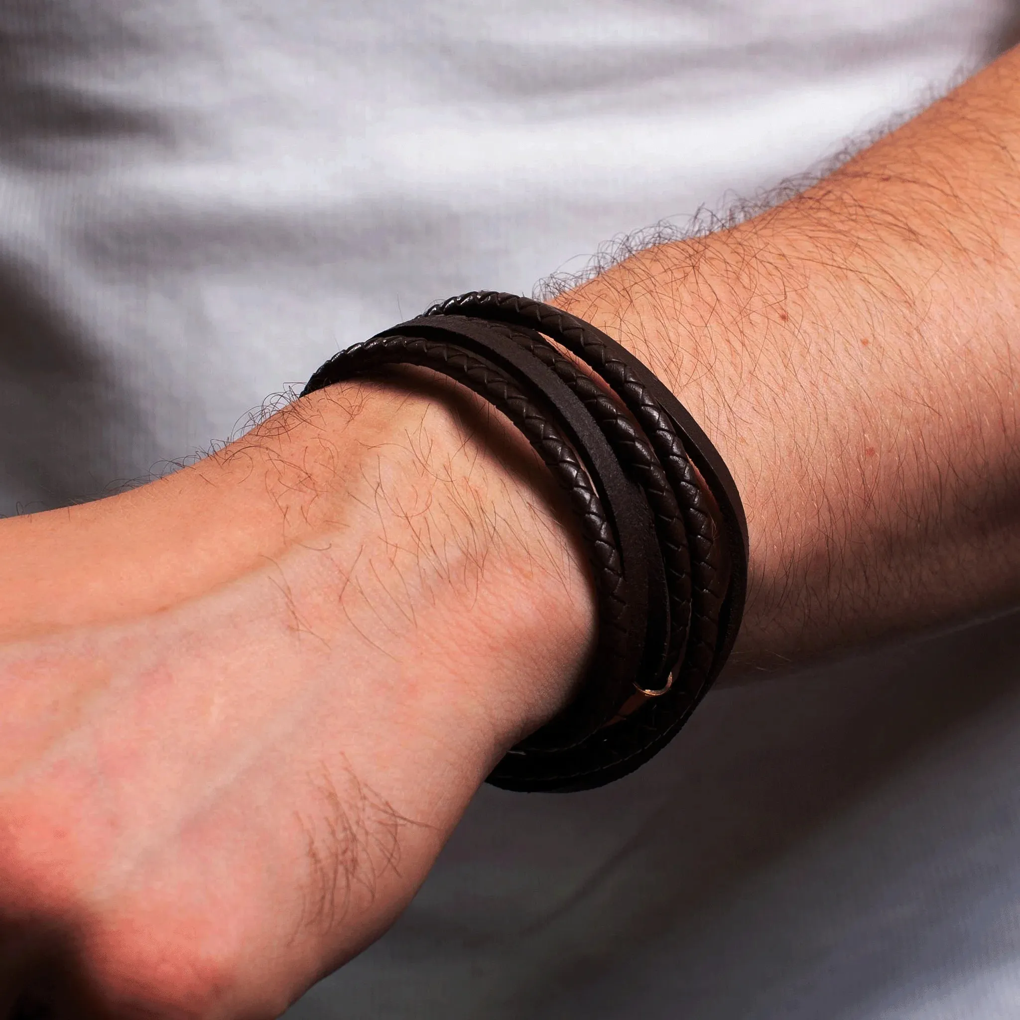 Homerico Multi-Layered Cowhide Bracelet