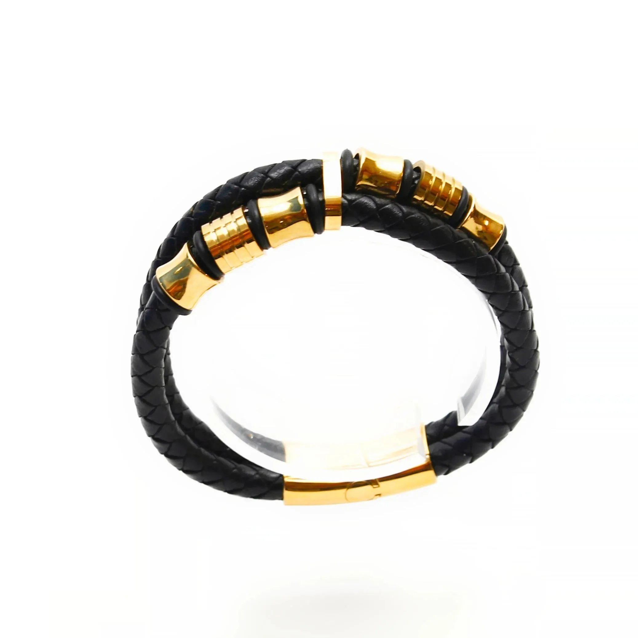 Isidoro Vintage Double Layer Leather Bracelet