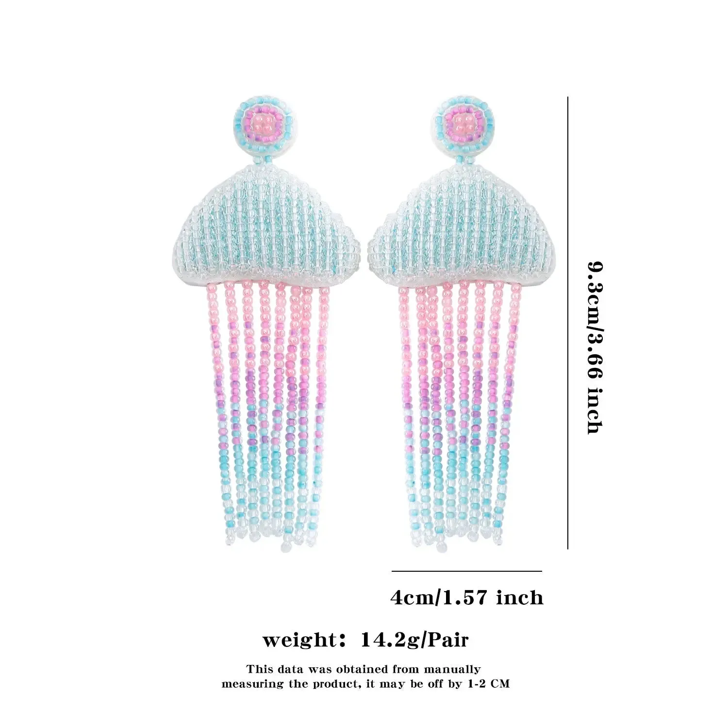 Jellyfish Tassel Earrings