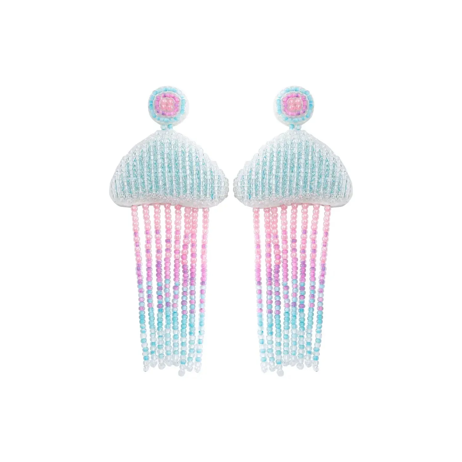 Jellyfish Tassel Earrings