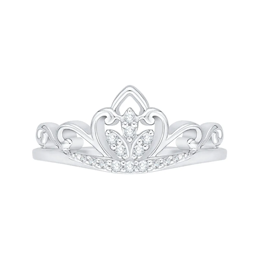 KATARINA Diamond Crown Ring (1/10 cttw)