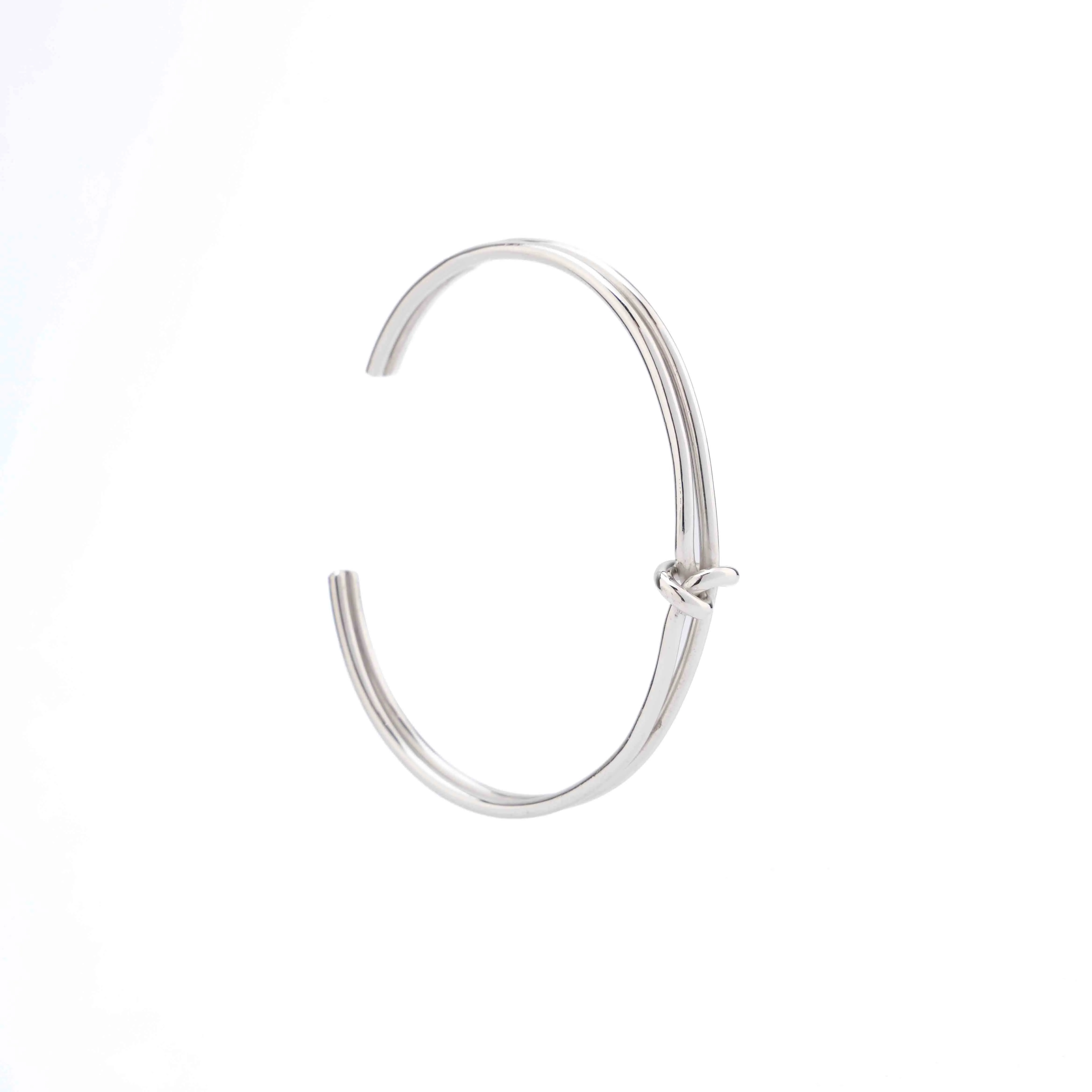 Knotted Cuff - Sterling Silver