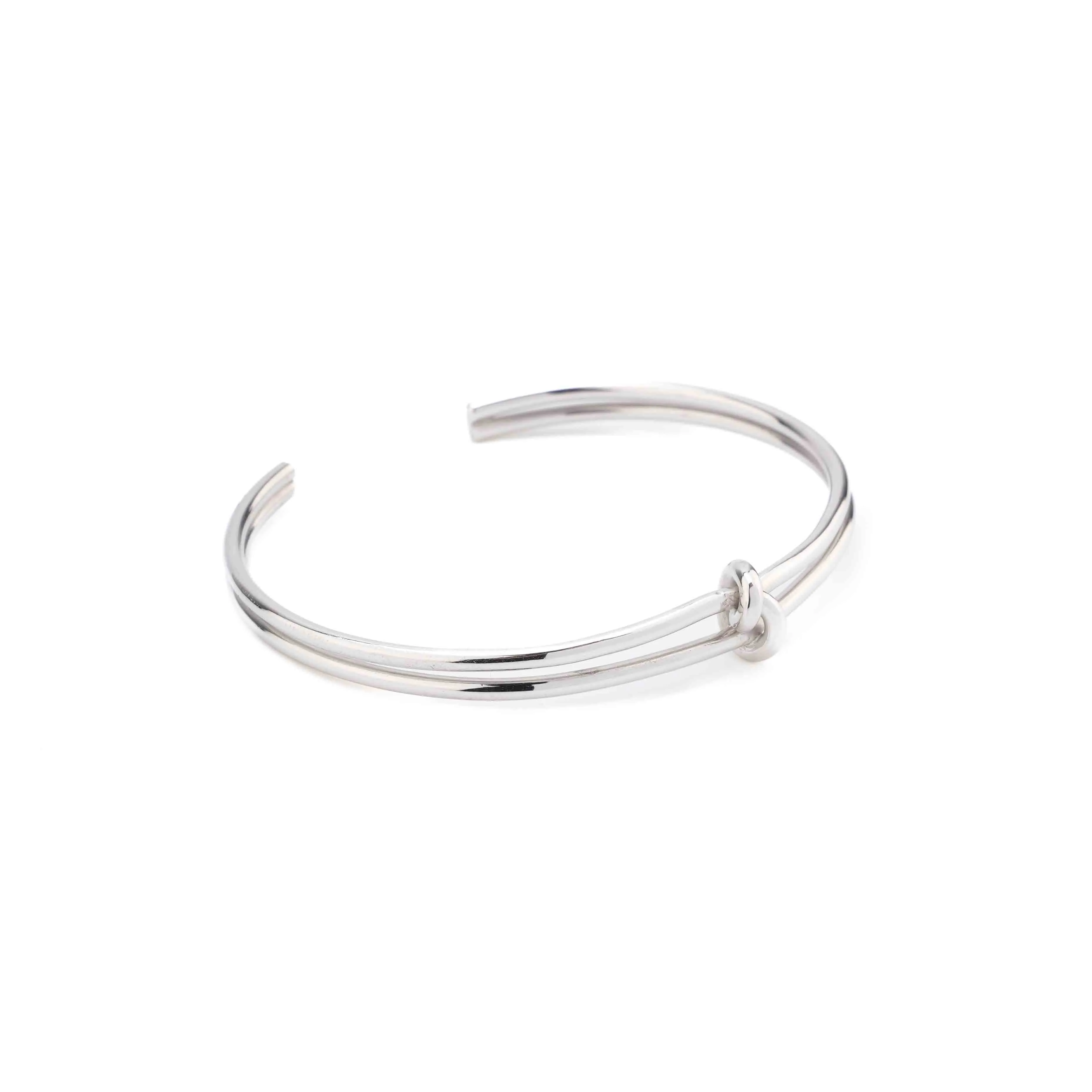 Knotted Cuff - Sterling Silver