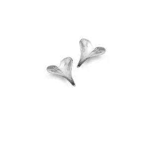 Leaf Heart Studs