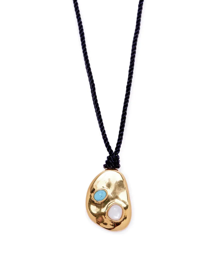 Lizzie Fortunato Luna Pendant Necklace